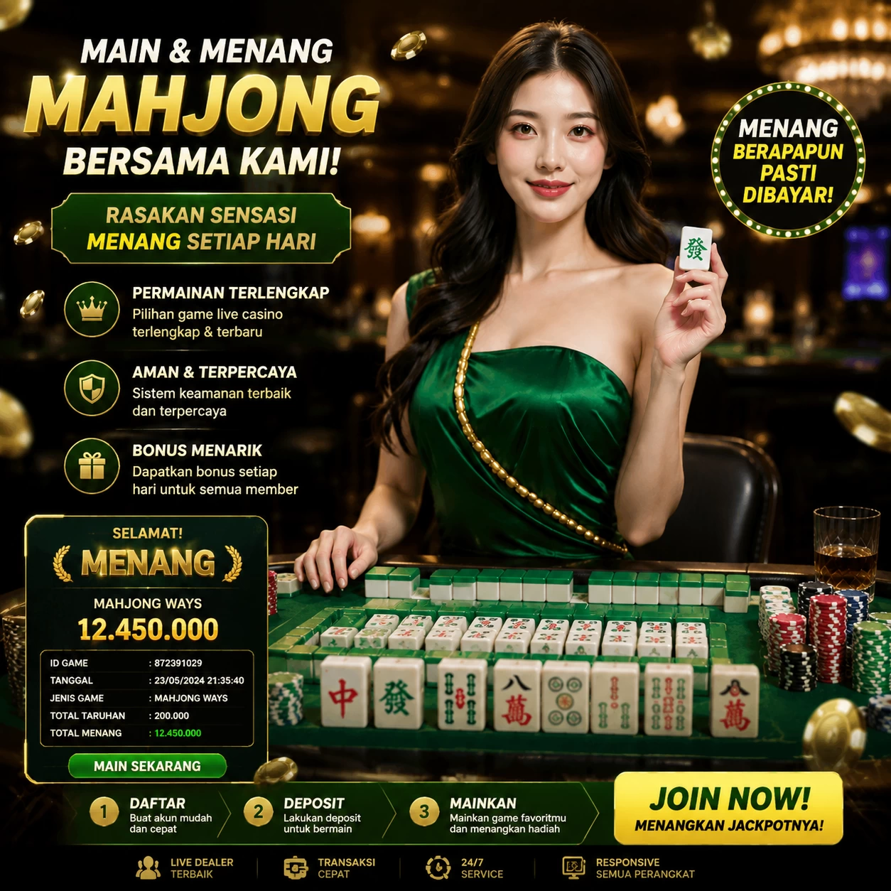 Yang berubah di rdi88: bookmark, e-wallet, turnover